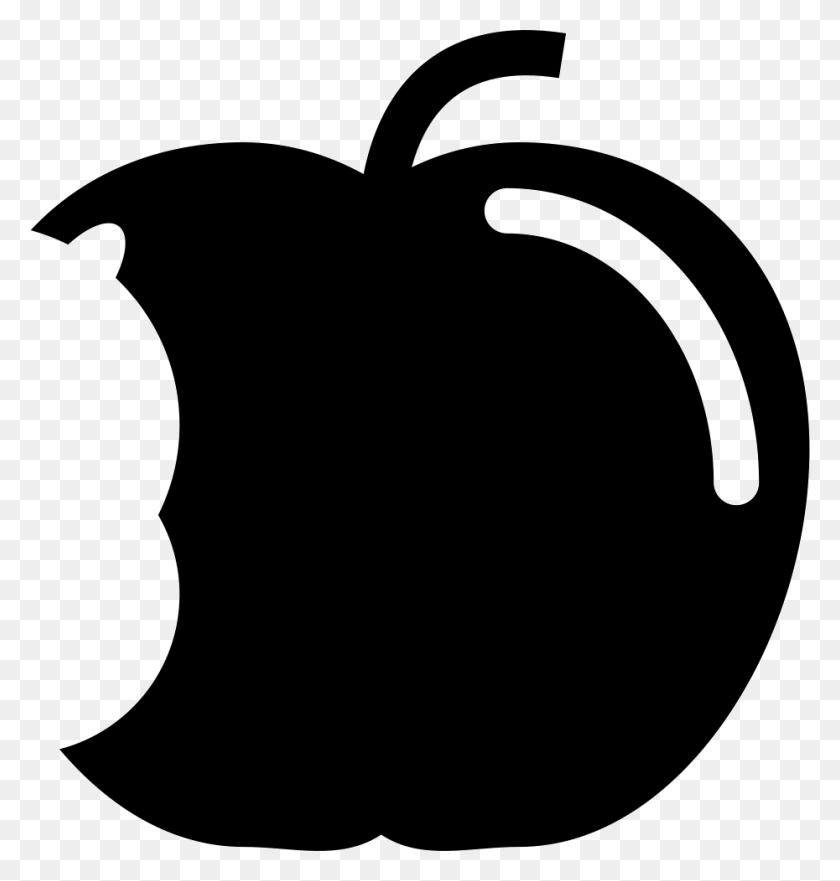 930x980 Apple With Big Bite Png Icon Free Download - Bite Mark PNG