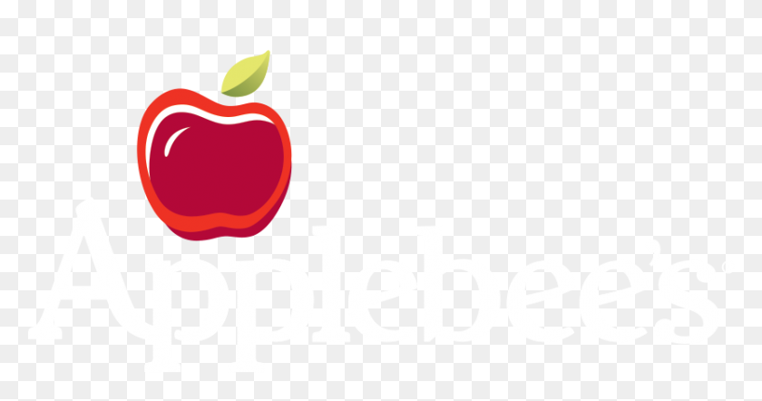 833x409 Applebees Apple Logo Usbdata - Apple Logo PNG White