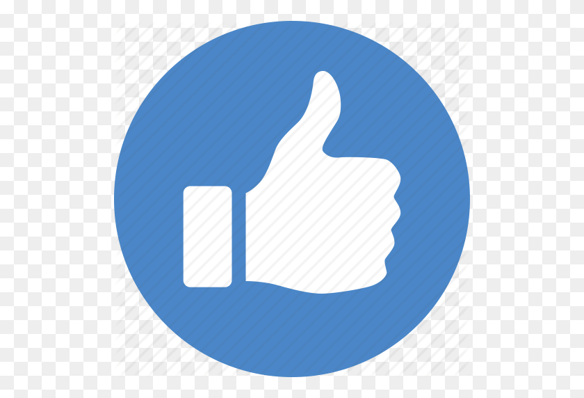 512x512 Approve, Blue, Circle, Like, Thumbs, Up, Vote Icon - Thumbs Up Icon PNG