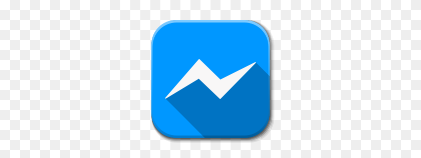 256x256 Aplicaciones De Facebook Messenger Icono De Flatwoken Iconset Alecive - Messenger Icono Png