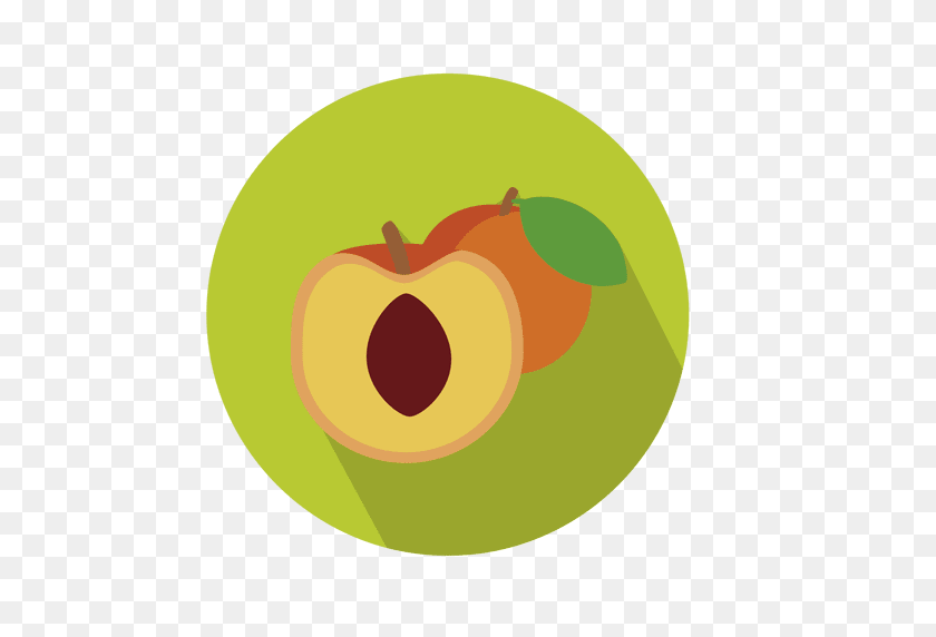 512x512 Apricot Fruit Circle Icon - Apricot PNG