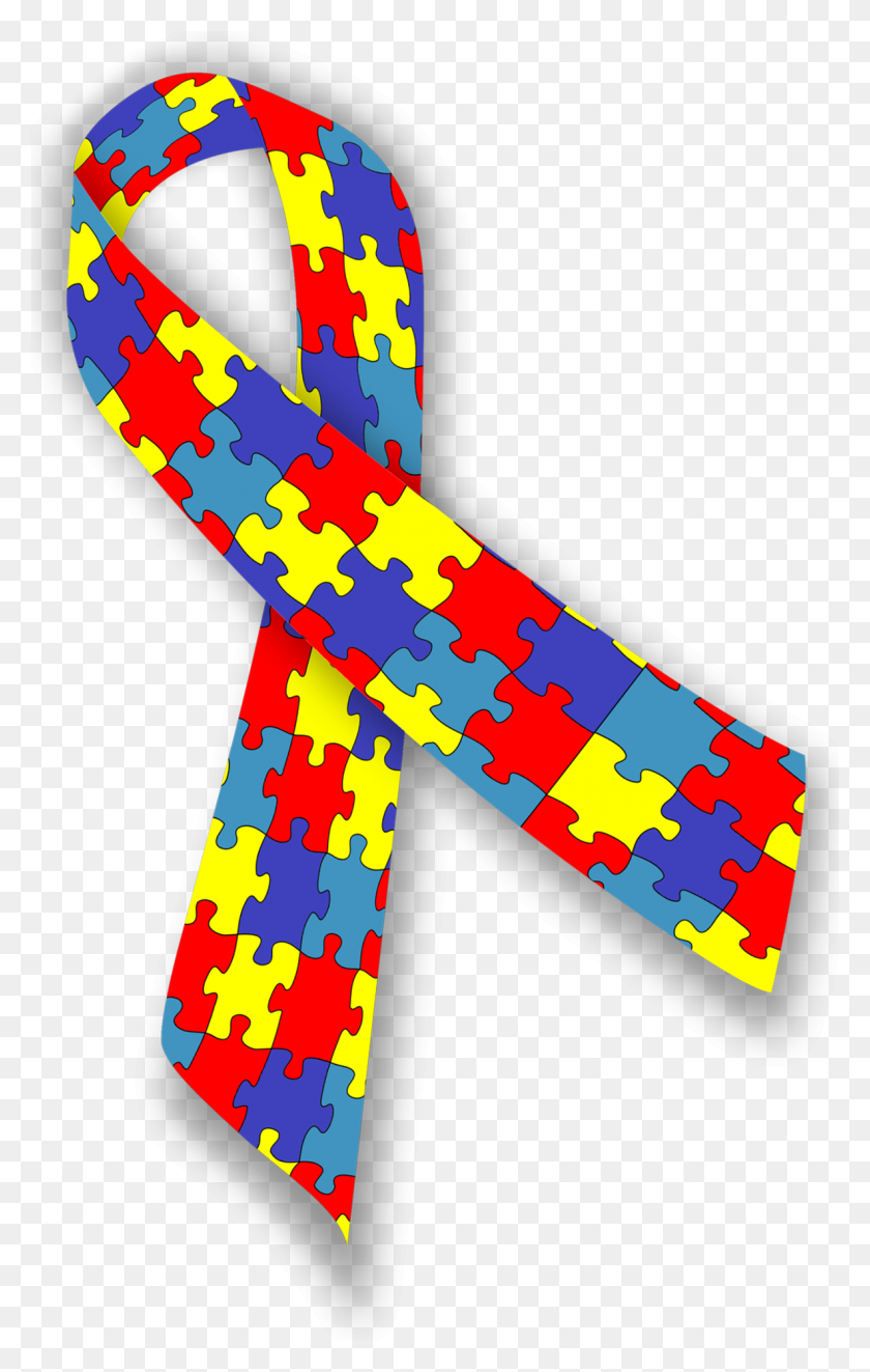 1185x1920 April Is Autism Awareness Month - Autism Ribbon Clip Art