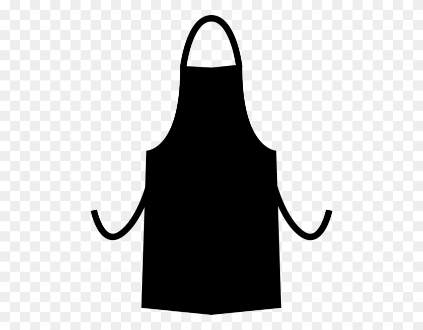 480x596 Apron Silhouette Png - Apron Clipart Black And White