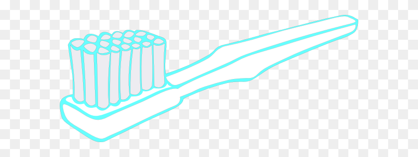 600x256 Aqua Toothbrush Png, Clip Art For Web - Clipart Toothbrush