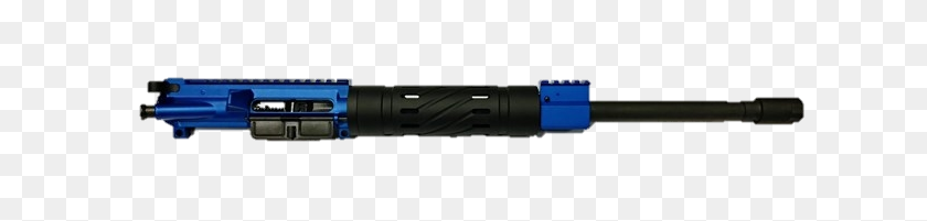 640x141 Ar Black And Blue Upper Assembly Digital's Ar Products - Ar15 PNG