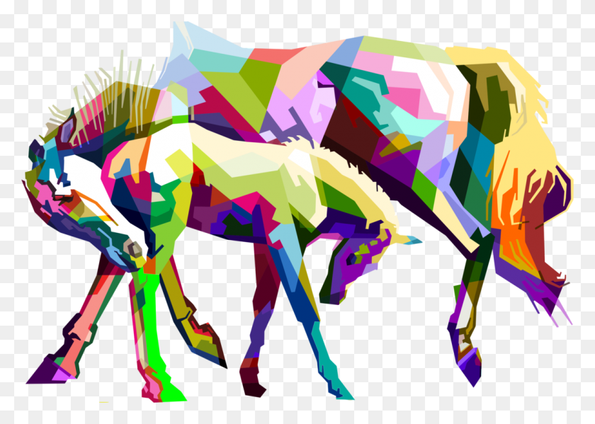 1084x750 Арабская Лошадь Рисунок Маска Головы Лошади Поп-Арт - Поп-Арт Клипарт