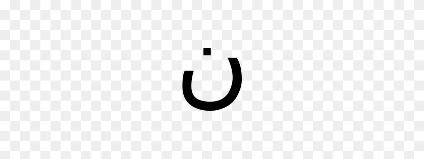 256x256 Letra Árabe Del Mediodía Forma Aislada De La Cara Sonriente Carácter Unicode U - Imágenes Prediseñadas Del Mediodía