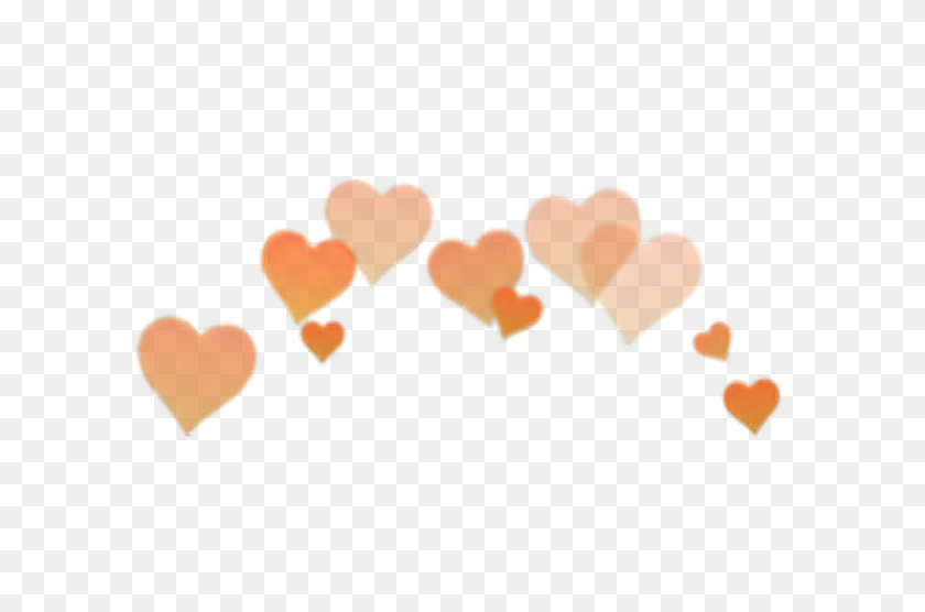 1000x636 Arancione Orange Heart Overlay Png Edit Tumblr - Orange Heart PNG