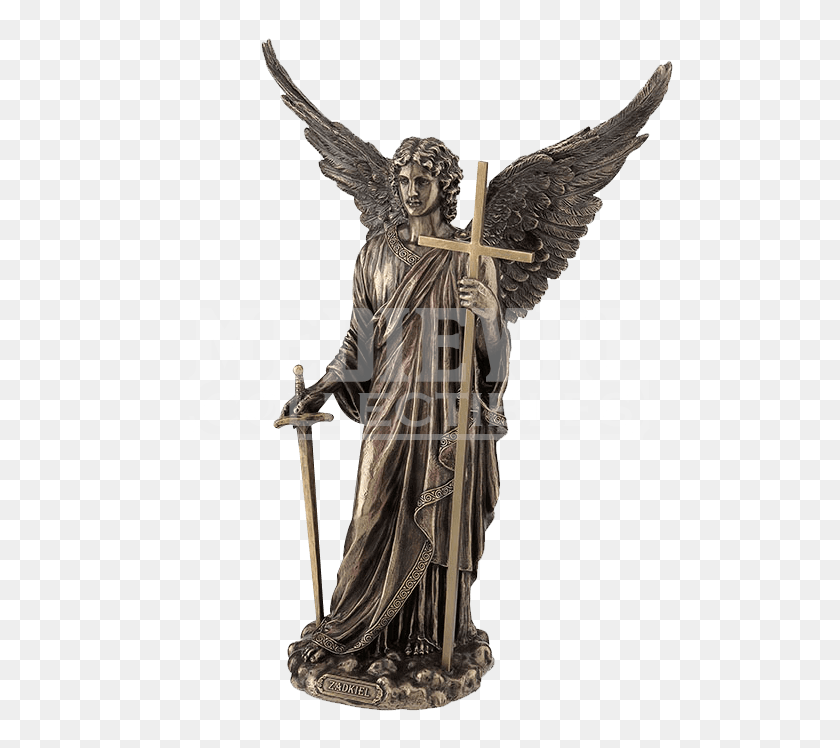 688x688 Archangel Zadkiel Of Mercy Statue - Angel Statue PNG