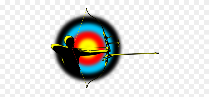 500x333 Archer Color Clipart - Archery Clipart