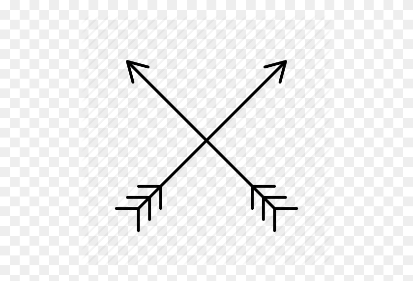 512x512 Archery, Arrow, Bow, Couple, Hipster, Up Icon - Hipster PNG