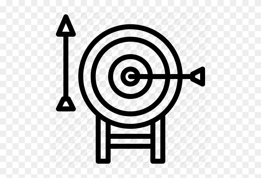 512x512 Archery, Arrow, Darts, Target Icon - Archery Target Clipart