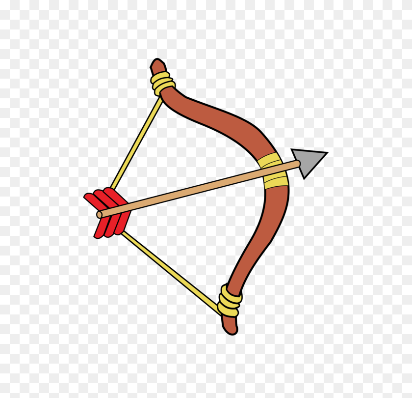 530x750 Archery Bow And Arrow Drawing Bowhunting - Shoot Clipart