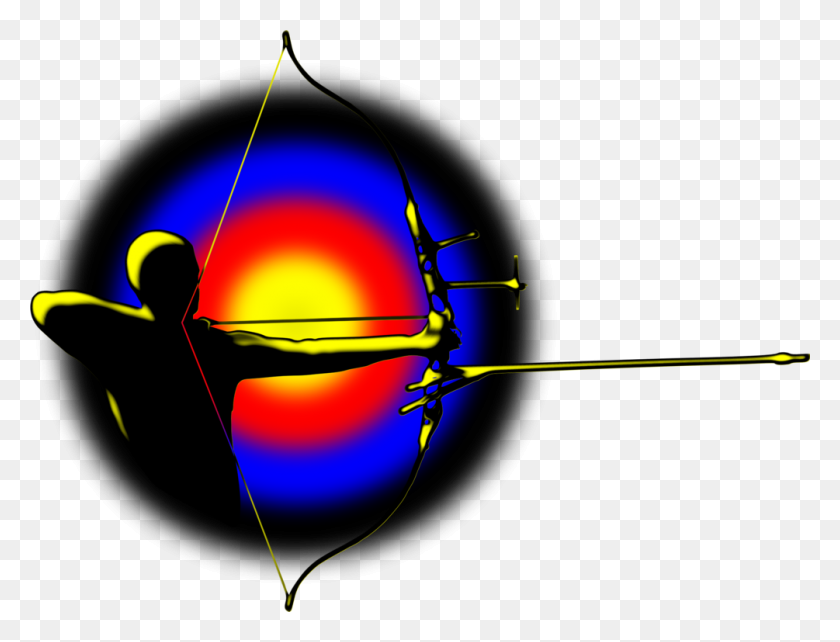 1005x750 Archery Computer Icons Bow And Arrow - Archery Target Clipart
