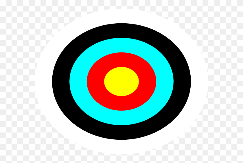 600x506 Archery Target Clip Art - Timesheet Clipart