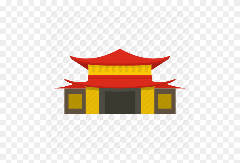 512x512 Arquitectura, Asia, Edificio, China, Chino, Cultura, Icono De Templo - Templo Png