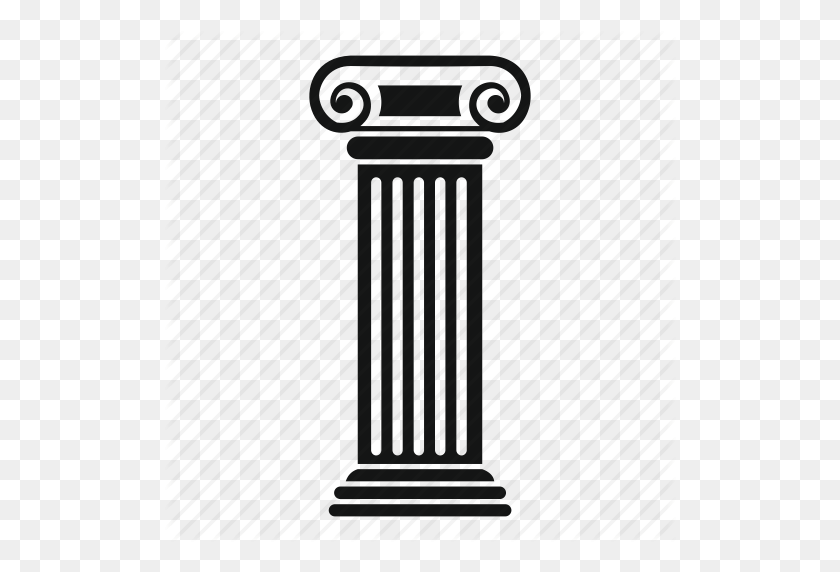 512x512 Arquitectura, Edificio, Clásico, Clásico, Columna, Icono Romano - Columna Griega Png