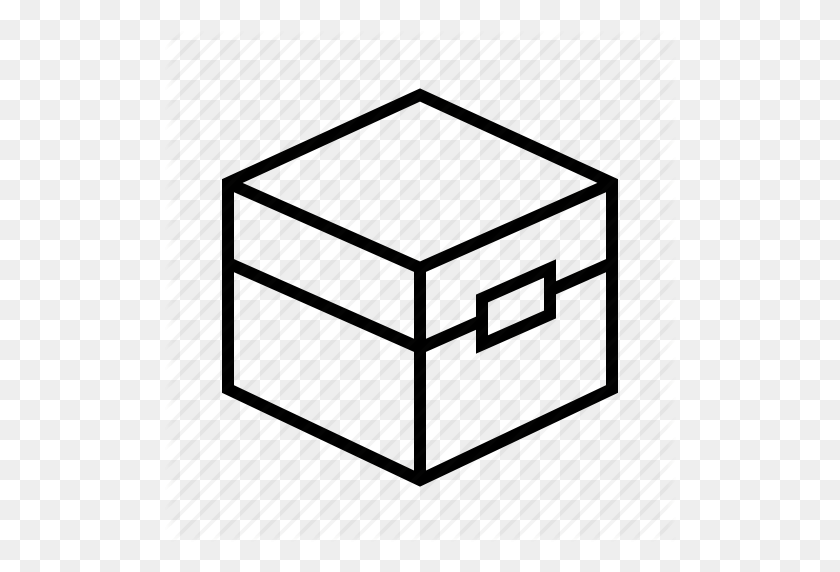 512x512 Archive, Bin, Box, Carton, Chest, Minecraft, Stock Icon - Minecraft Chest PNG