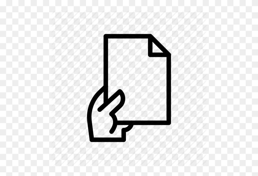 512x512 Archive, Document, File, Hand, Paper Icon - Paper Icon PNG