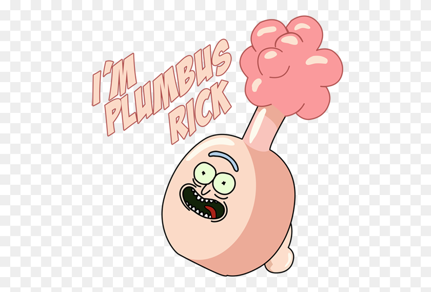 498x509 Are You Tired Of Pickle Rick How About Plumbus Rick !! - Pickle Rick PNG