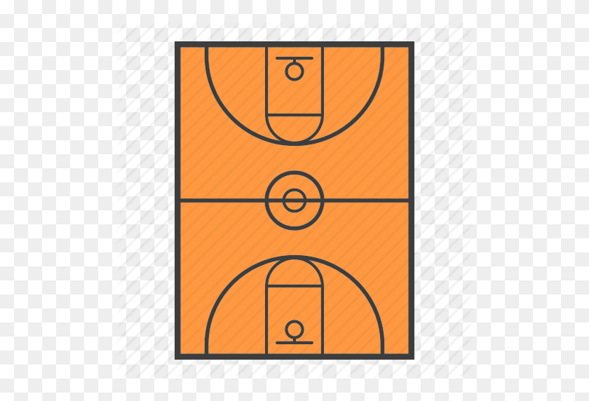 512x512 Arena, Basketball, Court, Field, Gym, Sport, Stadium Icon - Basketball Court PNG