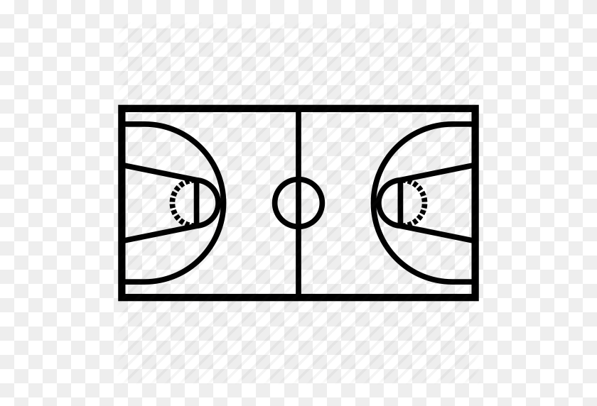 512x512 Arena Court, Basketball, Basketball Court, Game, Players, Sports - Basketball Court PNG