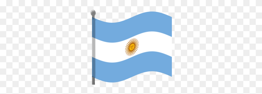263x242 Флаг Аргентины Размахивая Флагамистраныааргентина Клипарт - Флаг Аргентины Png