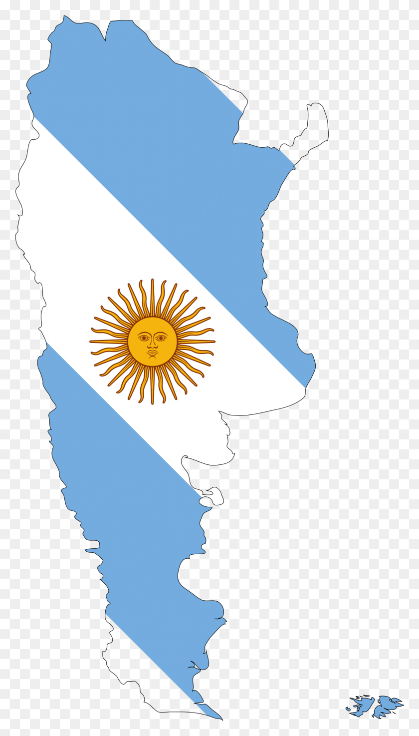 1277x2316 Mapa De La Bandera De Argentina Png - Bandera De Argentina Png