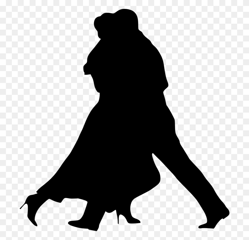 708x750 Argentine Tango Ballroom Dance Silhouette - Tango Clipart