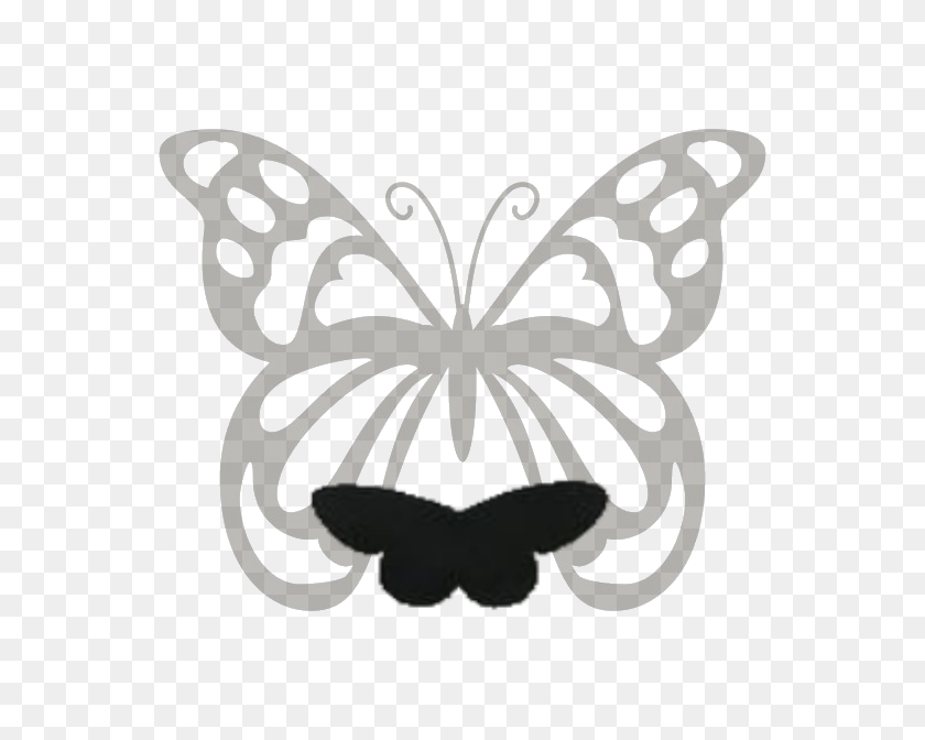 612x612 Ariadne Ariadne Linnaeus, Species India Biodiversity Portal - Butterfly Silhouette PNG