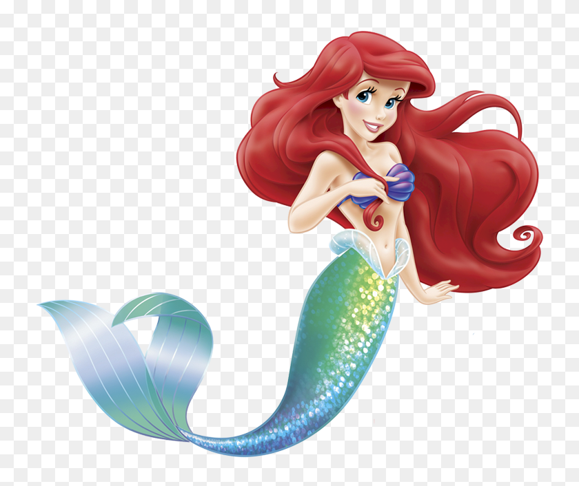 768x646 Ariel Clip Art - Mermaid Clipart PNG