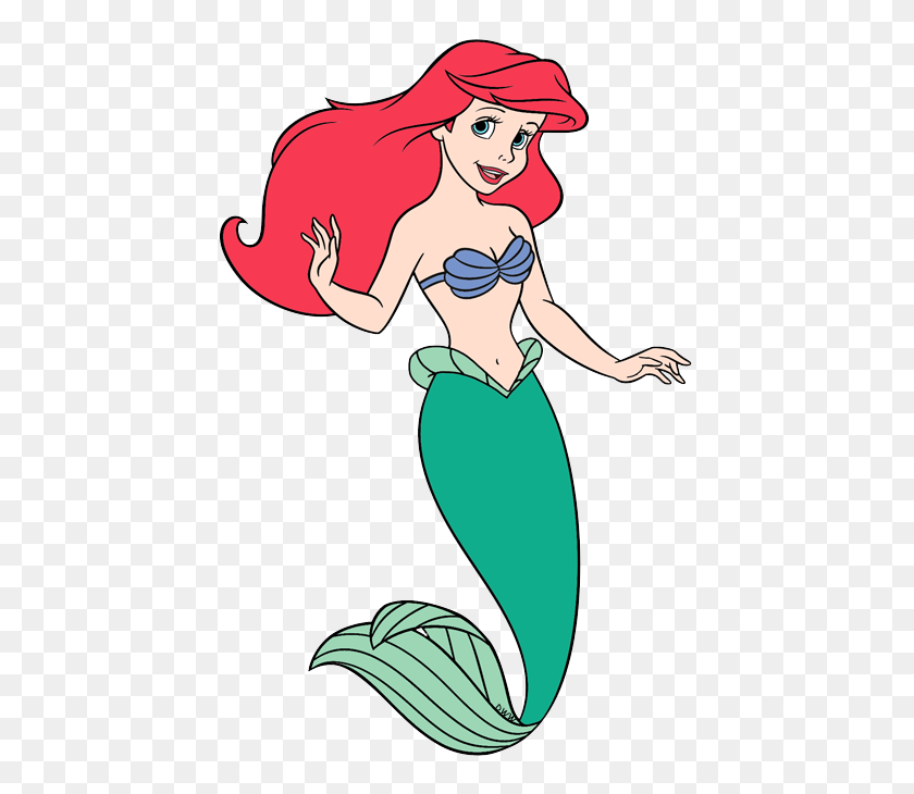 450x670 Ariel Clipart Princess Ariel For Free Download On Ya Webdesign - Disney Princess Clipart Black And White