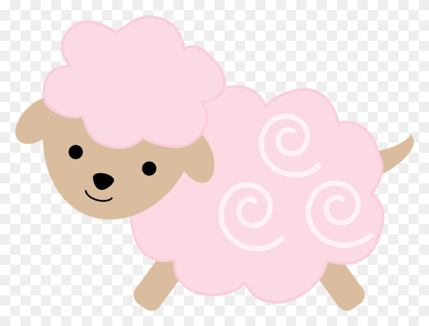 900x670 Ari's Birthday Sheep - Pink Elephant Clipart