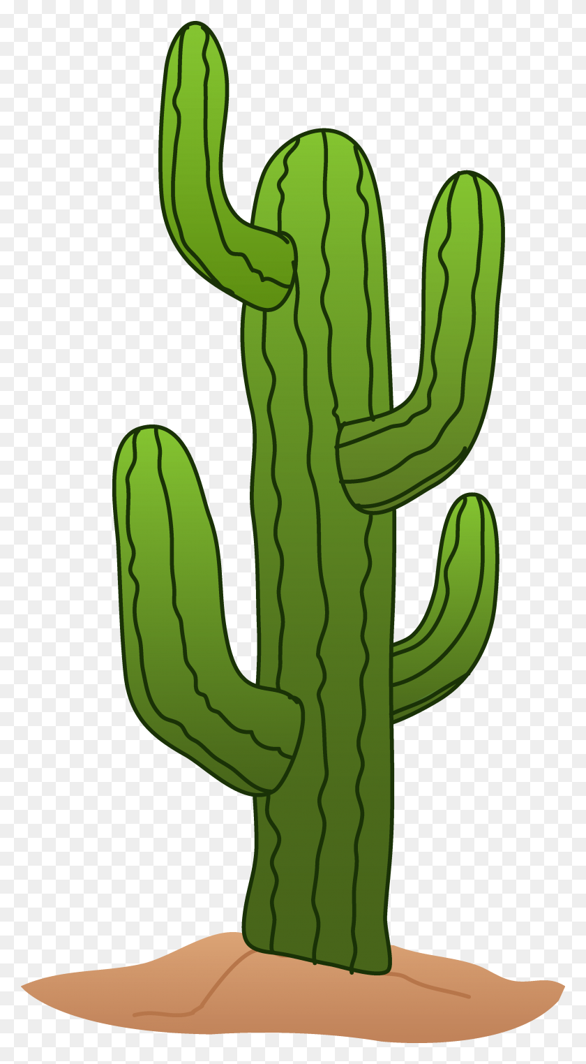 Arizona Desert Silhouette Clip Art - Cactus Clipart