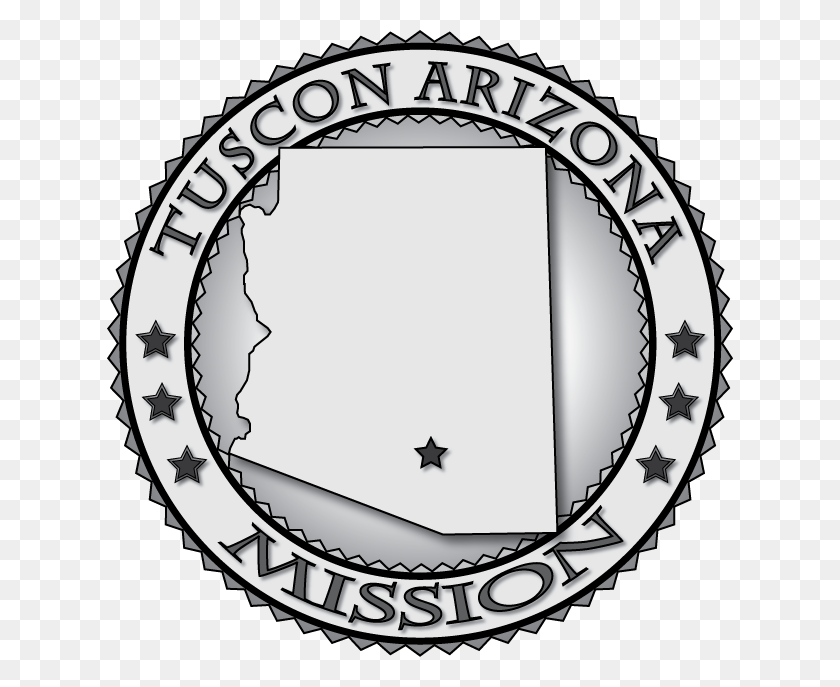 626x627 Arizona Lds Mission Medallions Seals My Ctr Anillo - Medallón De Imágenes Prediseñadas