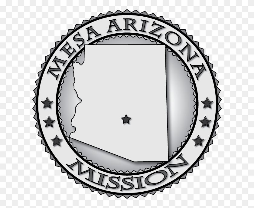 626x627 Arizona Lds Mission Medallions Seals My Ctr Ring - Mesa Clipart