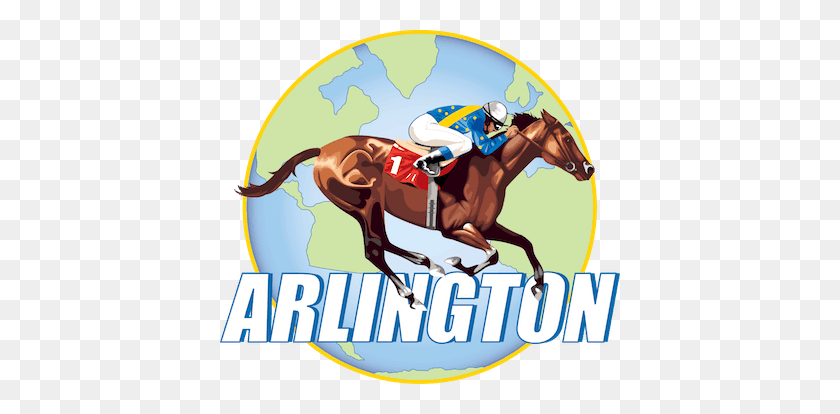 400x354 Arlington Park Picks Thoroughbred Racing Dudes - Horse Racing Clip Art