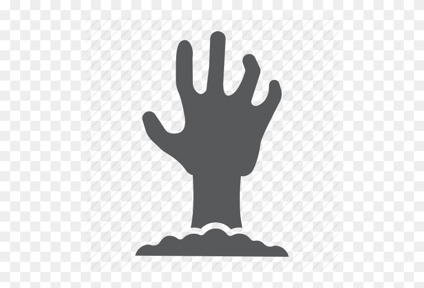 512x512 Arm, Dead, Halloween, Hand, Scary, Undead, Zombie Icon - Zombie Hand PNG