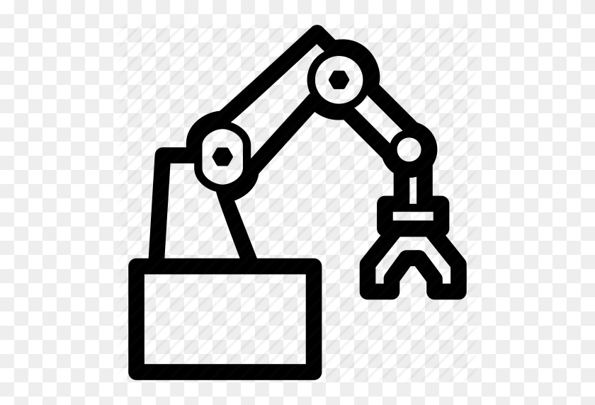 512x512 Arm, Equipment, Hand, Industrial, Power, Robot, Robotic Icon - Robot Hand PNG