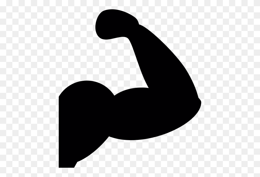 512x512 Arm Muscles Silhouette Png Icon - Muscles PNG