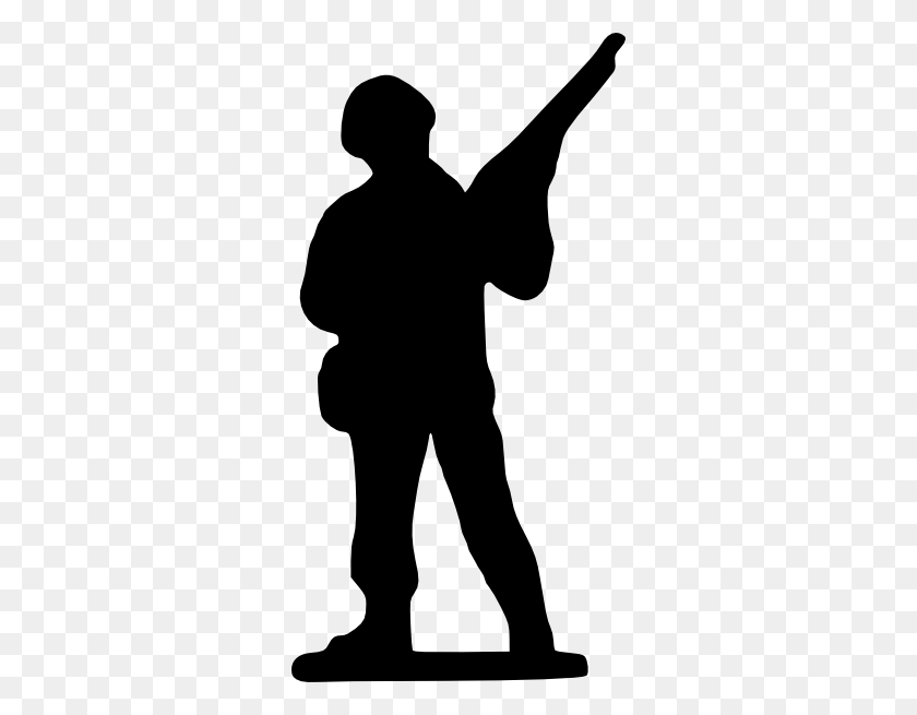 306x595 Army Clipart Soldier - Active Clipart