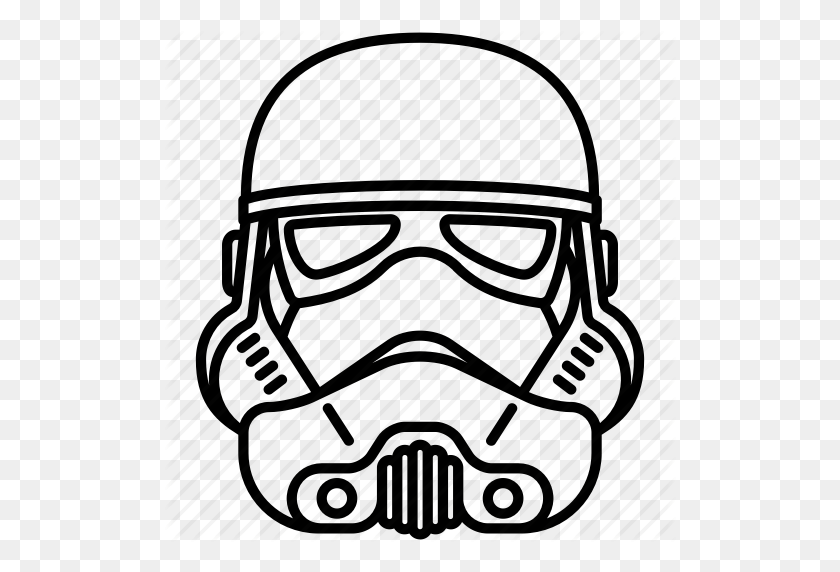 512x512 Ejército, Clon, Imperio, Casco, Película, Star Wars, Stormtrooper Icon - Stormtrooper Helmet Clipart