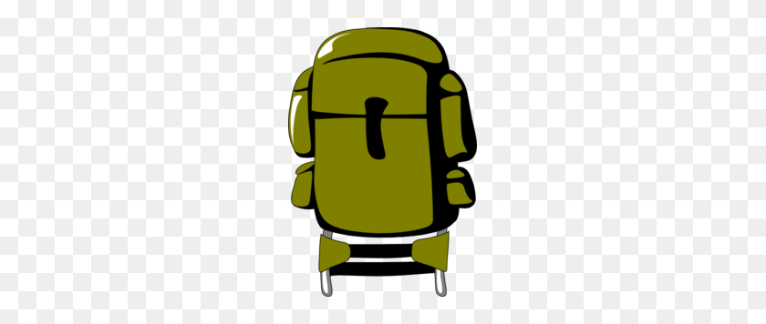 207x296 Army Green Backpack Clip Art - Army Clipart