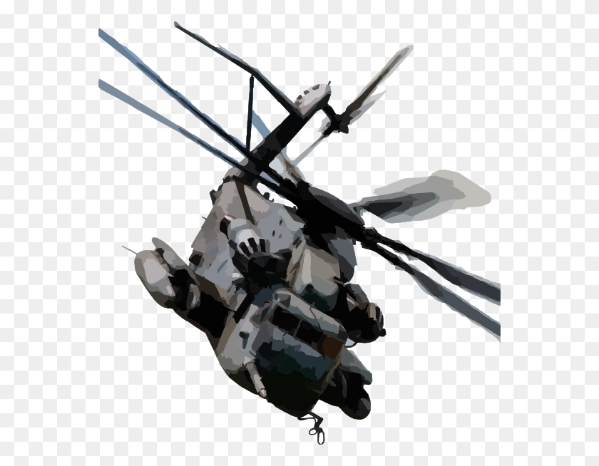 564x594 Армейский Вертолет Клипарт Картинки - Вертолет Черно-Белый Клипарт