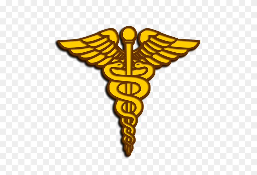 512x512 Army Medical Corps Caduceus Logo Clipart Image - Medical Logo Clipart
