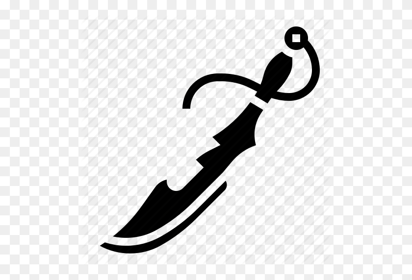 512x512 Army, Military, Pirate, Sword, War, Weapon Icon - Pirate Sword PNG