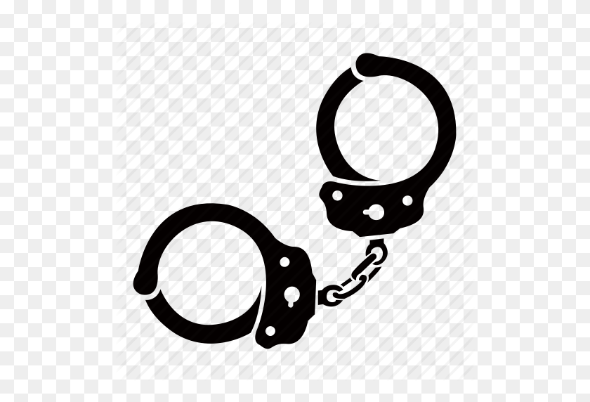 512x512 Arrest, Crime, Criminal, Cuffs, Hand, Handcuffs, Restraints Icon - Mugshot Clipart