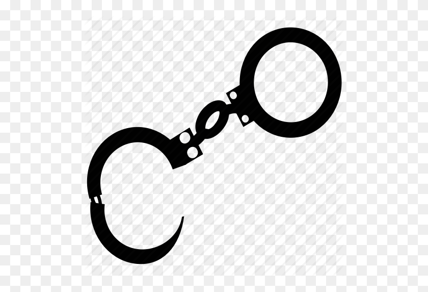 512x512 Arrest, Crime, Handcuff, Manacles, Prisoner, Shackles, Speedcuffs Icon - Shackles PNG