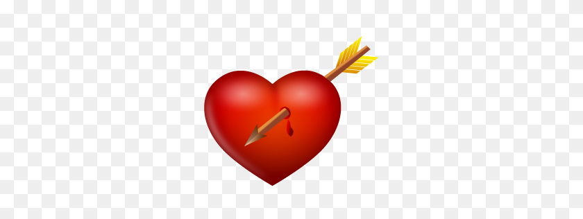 256x256 Значок Стрелка И Сердце - Значок Сердца Png
