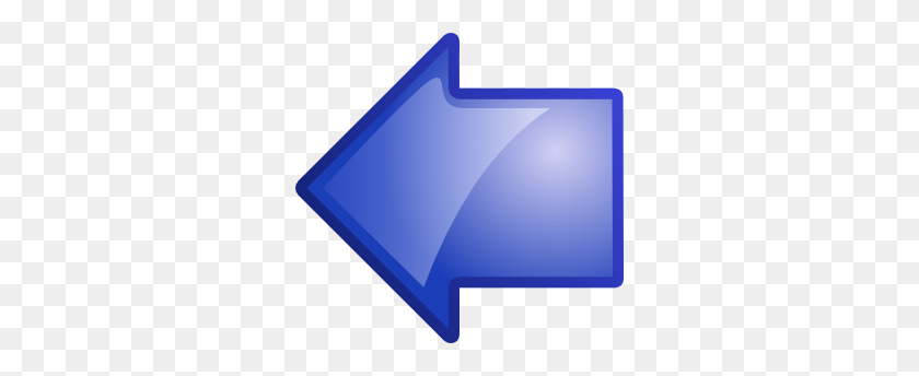 300x284 Flecha Azul Izquierda Clipart Vector Gratis - Flecha Azul Clipart